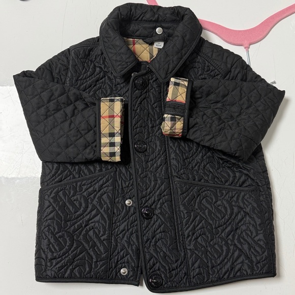 Burberry Other - Burberry Black Quilted Jacket with Plaid Accent
Barely Worn